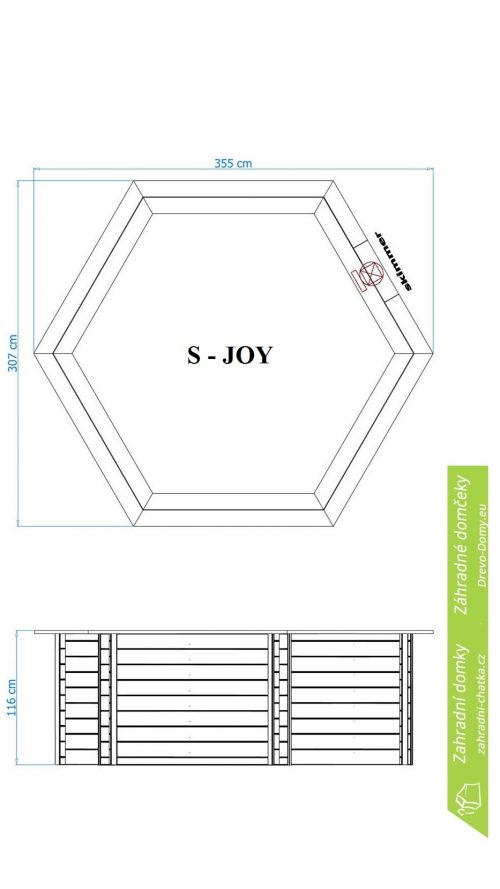 S-JOY bazén pôdorys