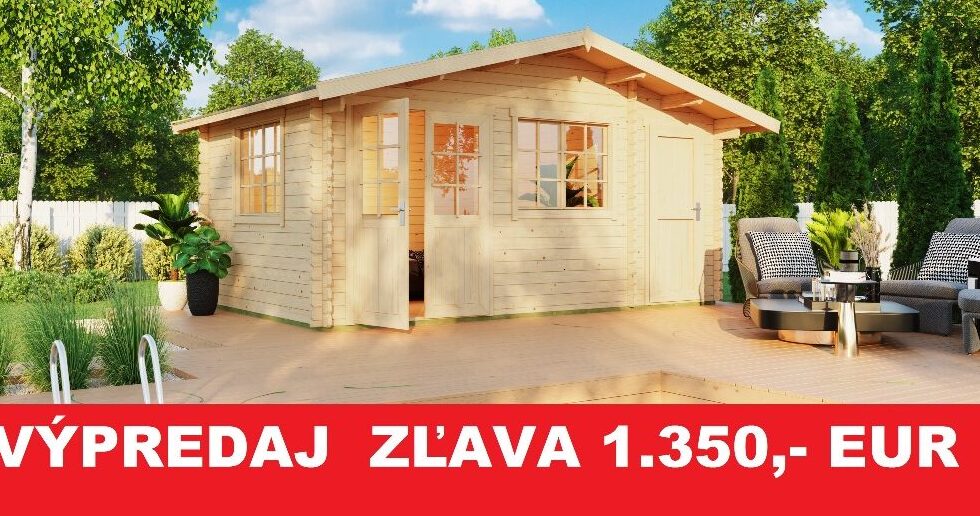 Drevený záhradný domček Borkum 4 v zľave